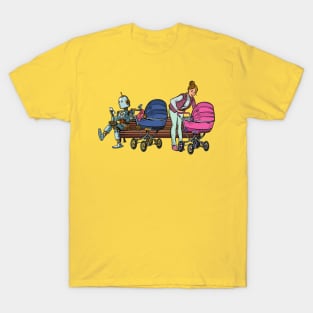 Vintage Robot Family T-Shirt